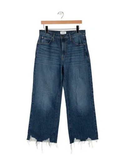 Pre-owned Frame Wide Leg Pants In Blue