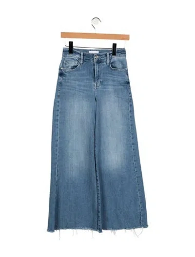 Pre-owned Frame Wide Leg Pants In Blue