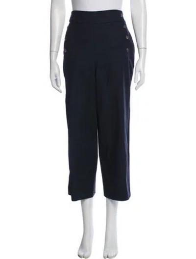 Pre-owned Frame Wide Leg Pants In Blue