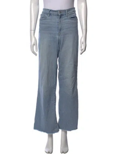Pre-owned Frame Wide Leg Pants In Blue