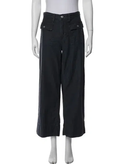 Pre-owned Frame Wide Leg Pants In Blue