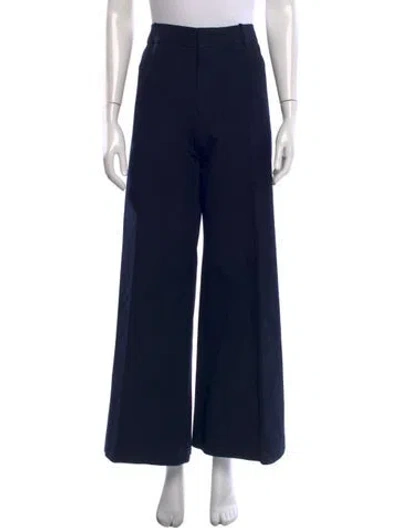 Pre-owned Frame Wide Leg Pants In Blue