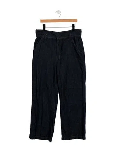 Pre-owned Frame Wide Leg Pants In Blue