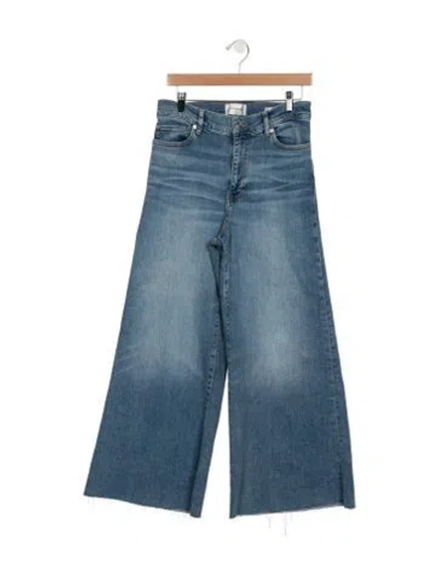 Pre-owned Frame Wide Leg Pants In Blue