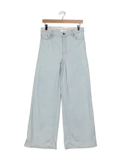 Pre-owned Frame Wide Leg Pants In Blue
