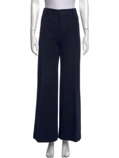 Pre-owned Frame Wide Leg Pants In Blue