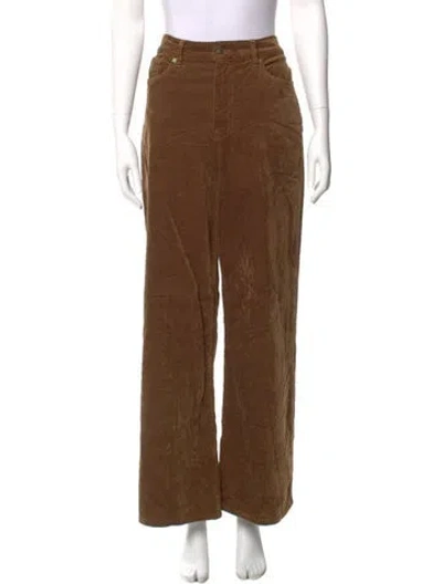 Pre-owned Frame Wide Leg Pants In Brown