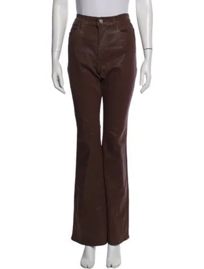 Pre-owned Frame Wide Leg Pants In Brown