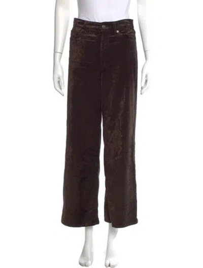 Pre-owned Frame Wide Leg Pants In Brown