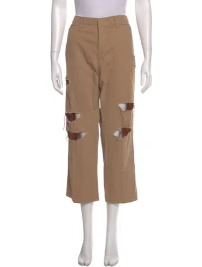 Pre-owned Frame Wide Leg Pants In Brown