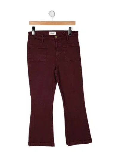 Pre-owned Frame Wide Leg Pants In Brown