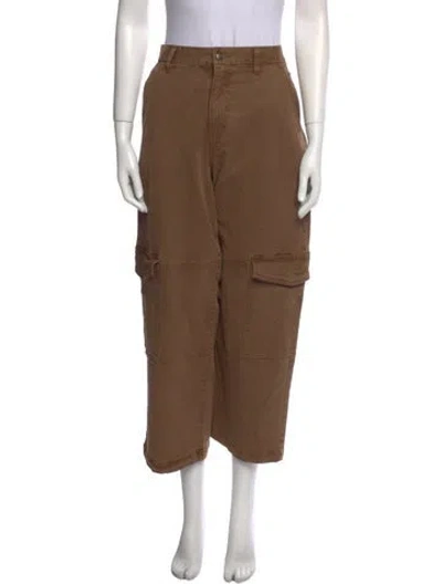 Pre-owned Frame Wide Leg Pants In Brown