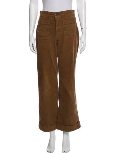 Pre-owned Frame Wide Leg Pants In Brown