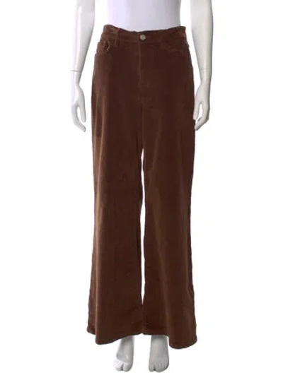 Pre-owned Frame Wide Leg Pants In Brown