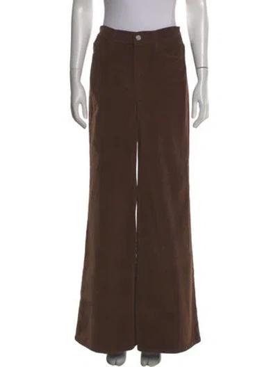 Pre-owned Frame Wide Leg Pants In Brown