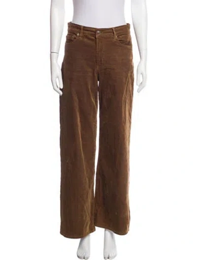 Pre-owned Frame Wide Leg Pants In Brown