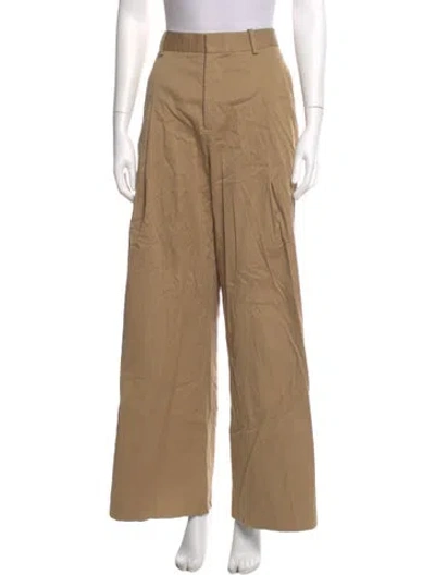 Pre-owned Frame Wide Leg Pants In Brown