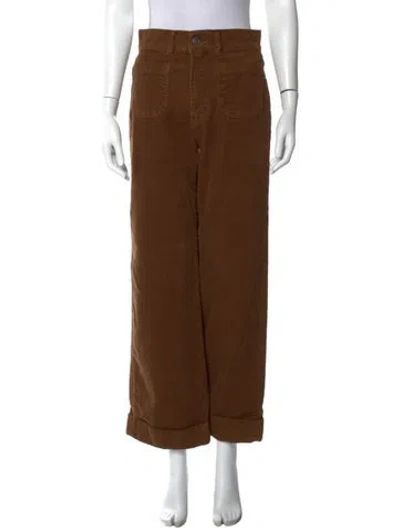 Pre-owned Frame Wide Leg Pants In Brown