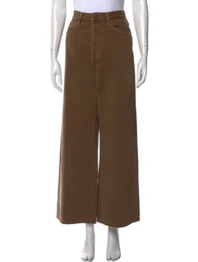 Pre-owned Frame Wide Leg Pants In Brown