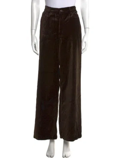 Pre-owned Frame Wide Leg Pants In Brown
