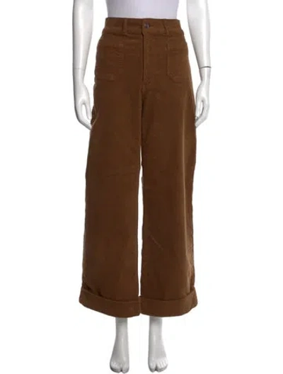 Pre-owned Frame Wide Leg Pants In Brown