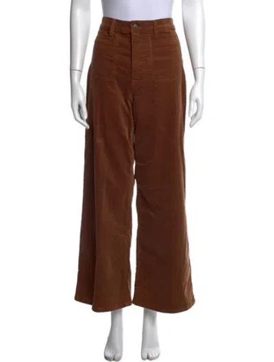Pre-owned Frame Wide Leg Pants In Brown