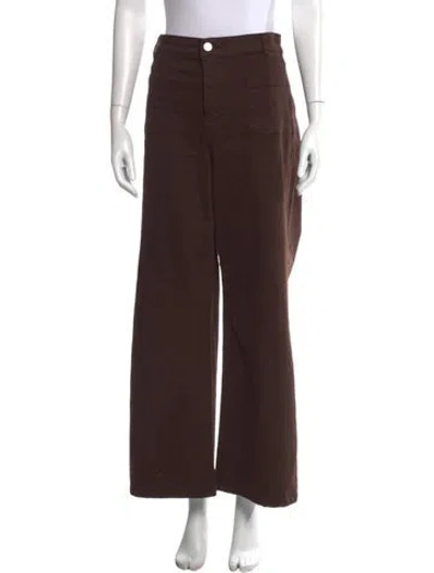 Pre-owned Frame Wide Leg Pants In Brown