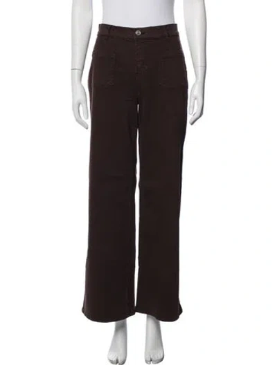 Pre-owned Frame Wide Leg Pants In Brown