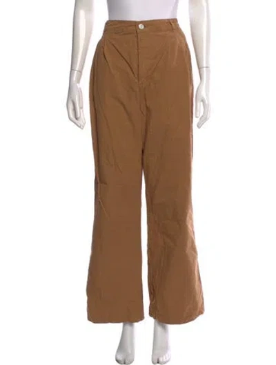 Pre-owned Frame Wide Leg Pants In Brown