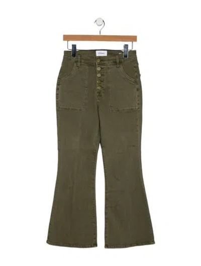 Pre-owned Frame Wide Leg Pants In Green