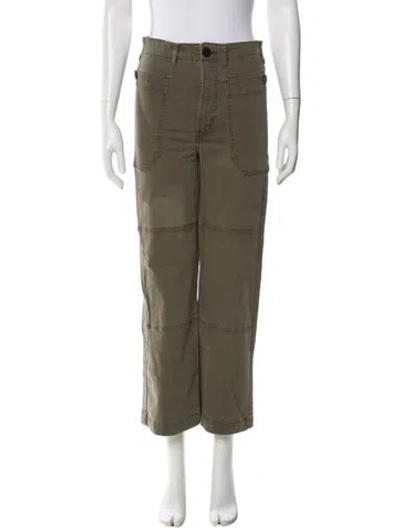 Pre-owned Frame Wide Leg Pants In Green