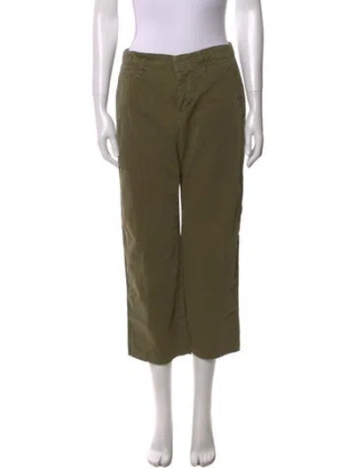 Pre-owned Frame Wide Leg Pants In Green