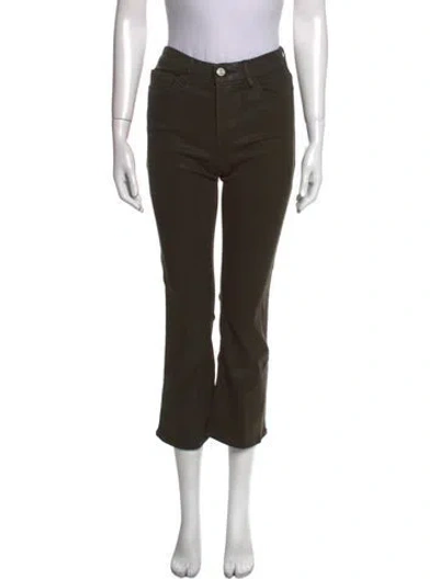 Pre-owned Frame Wide Leg Pants In Green