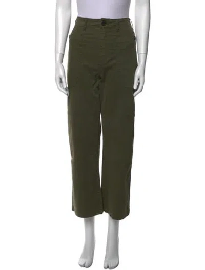 Pre-owned Frame Wide Leg Pants In Green