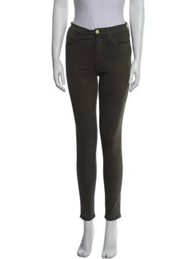 Pre-owned Frame Wide Leg Pants In Green