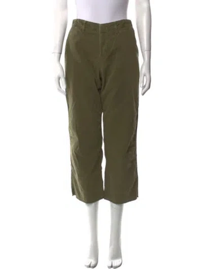 Pre-owned Frame Wide Leg Pants In Green