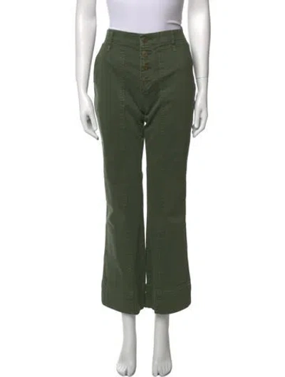 Pre-owned Frame Wide Leg Pants In Green