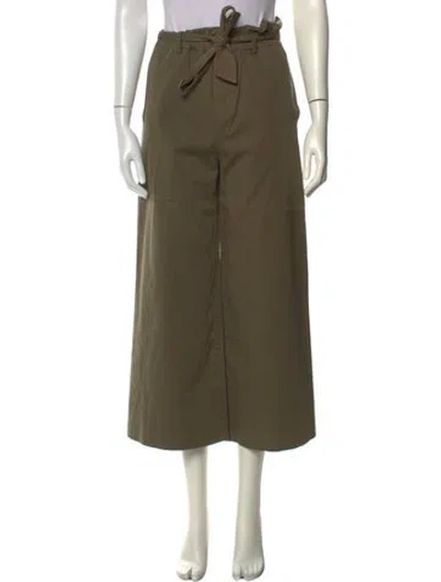 Pre-owned Frame Wide Leg Pants In Green
