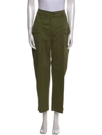 Pre-owned Frame Wide Leg Pants In Green