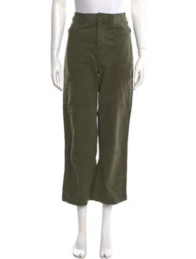 Pre-owned Frame Wide Leg Pants In Green