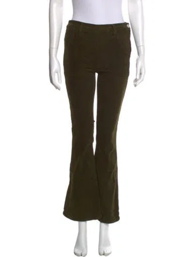 Pre-owned Frame Wide Leg Pants In Green