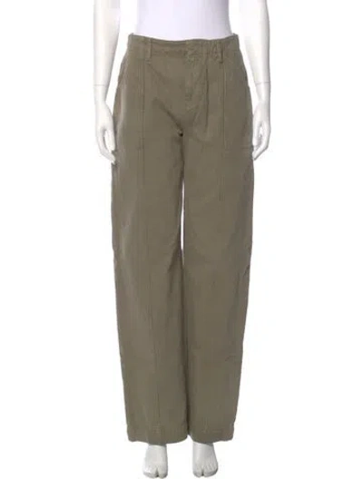 Pre-owned Frame Wide Leg Pants In Green