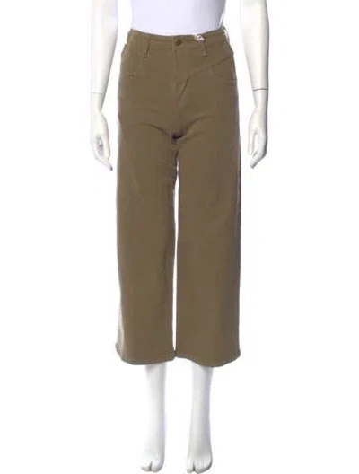 Pre-owned Frame Wide Leg Pants In Green
