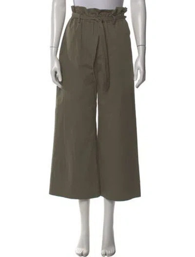 Pre-owned Frame Wide Leg Pants In Green