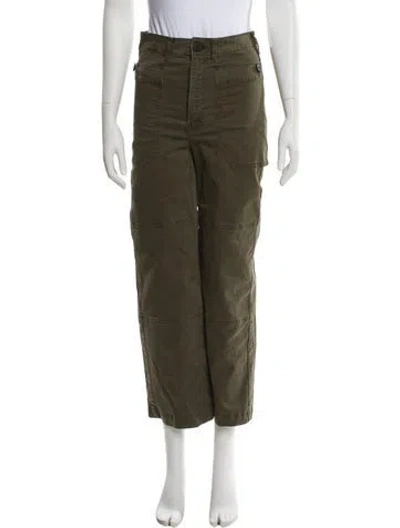 Pre-owned Frame Wide Leg Pants In Green