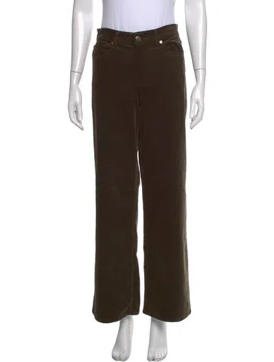 Pre-owned Frame Wide Leg Pants In Green