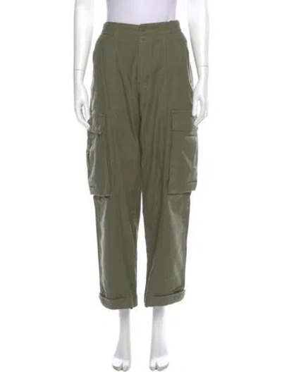 Pre-owned Frame Wide Leg Pants In Green