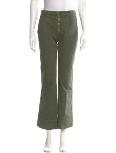 Pre-owned Frame Wide Leg Pants In Green