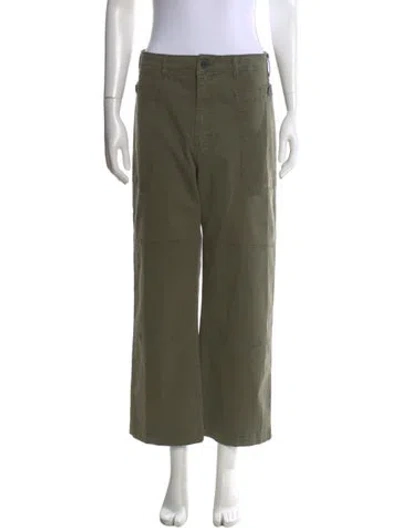 Pre-owned Frame Wide Leg Pants In Green