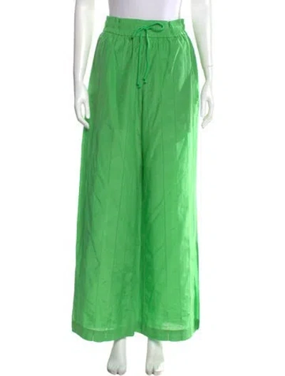Pre-owned Frame Wide Leg Pants In Green